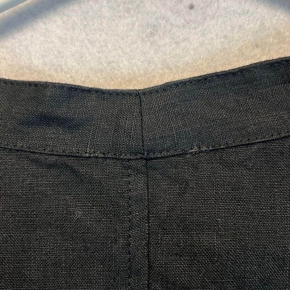 NWT CHICO'S Linen Jacket Size 2/Large Black Drape Open Front 3/4 Sleeve New - Picture 14 of 15